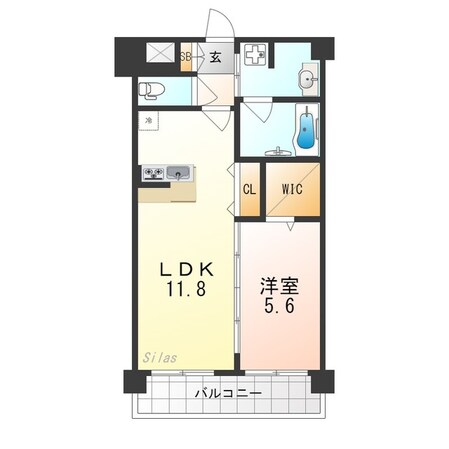 正雀駅 徒歩13分 2階の物件間取画像